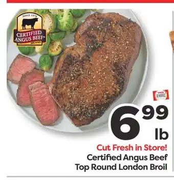 Weis Markets Certified Angus Beef Top Round London Broil offer