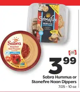 Weis Markets Sabra Hummus or Stonefire Naan Dippers offer
