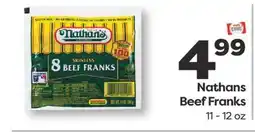 Weis Markets Nathans Beef Franks offer
