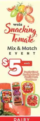 Weis Markets Family Pack Tomatoes offer
