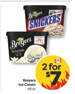 Weis Markets Breyers Ice Cream offer