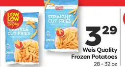 Weis Markets Weis Quality Frozen Potatoes offer
