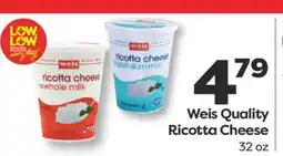 Weis Markets Weis Quality Ricotta Cheese offer