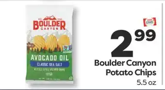 Weis Markets Boulder Canyon Potato Chips offer