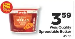 Weis Markets Weis Quality Spreadable Butter offer