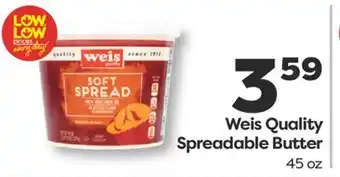 Weis Markets Weis Quality Spreadable Butter offer