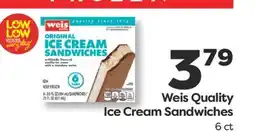Weis Markets Weis Quality Ice Cream Sandwiches offer