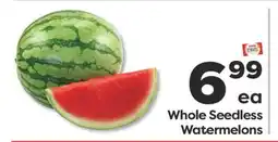 Weis Markets Whole Seedless Watermelons offer