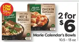 Weis Markets Marie Calendar's Bowls offer