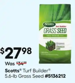Lowe's Scotts Turf Builder 5.6-lb Grass Seed offer