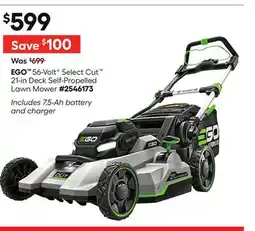 Lowe's 56-Volt G Select Cut 21-in Deck Self-Propelled Lawn Mower offer