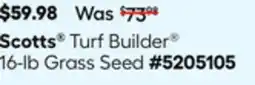Lowe's Turf Builder 16-lb Grass Seed offer