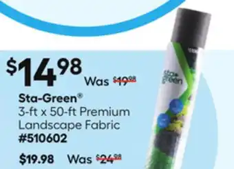 Lowe's 3-ft x 50-ft Premium Landscape Fabric offer