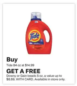 CVS Tide 84 oz offer