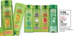 CVS Garnier Fructis shampoo or conditioner 10.2-13 oz offer
