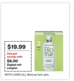 CVS ALL Biotrue twin pks offer