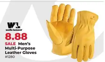 Runnings Men's Multi-Purpose Leather Gloves offer