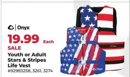 Runnings Youth or Adult Stars & Stripes Life Vest offer