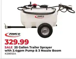 Runnings 25 Gallon Trailer Sprayer with 2.4gpm Pump & 3 Nozzle Boom offer