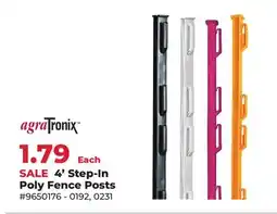 Runnings 4' Step-In Poly Fence Posts offer