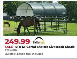 Runnings 12' x 12' Corral Shelter Livestock Shade offer