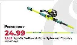 Runnings Hi-Viz Yellow & Blue Spincast Combo offer