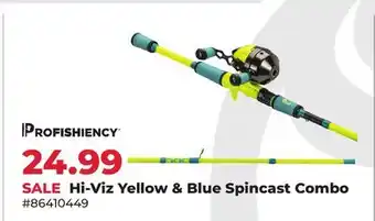Runnings Hi-Viz Yellow & Blue Spincast Combo offer