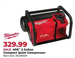 Runnings M18 2 Gallon Compact Quiet Compressor offer