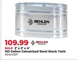 Runnings 2' x 2' x 4' 103 Gallon Galvanized Steel Stock Tank offer