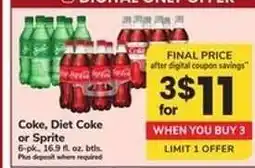 Safeway Coke, Diet Coke Or Sprite offer