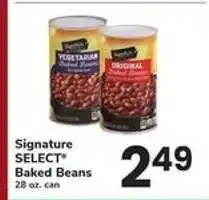 Safeway Signature Select Baked Beans offer