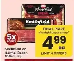 Safeway Smithfield or Hormel Bacon offer