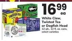 Safeway White Claw, Twisted Tea or Dogfish Head offer