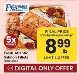Safeway Fishermans Net Fresh Atlantic Salmon Fillets offer