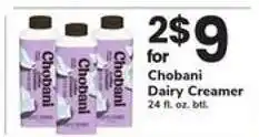 Safeway Chobani Dairy Creamer offer