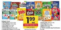 Safeway Kellogg's Cereal offer