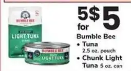 Safeway Bumble Bee Tuna offer