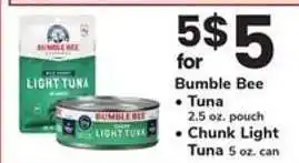 Safeway Bumble Bee Tuna offer