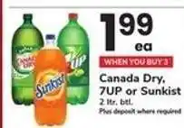 Safeway Canada Dry, 7UP or Sunkist offer