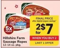 Safeway Hillshire Farm Sausage Ropes offer