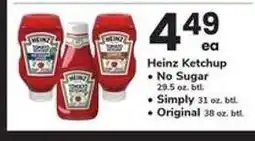 Safeway Heinz Ketchup offer