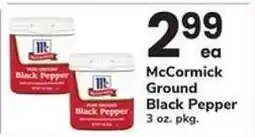 Safeway McCormick Ground Black Pepper offer