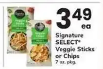 Safeway Signature SELECT Veggie Sticks or Chips offer