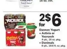 Safeway Dannon yogurt offer