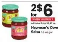 Safeway Newman's Own Salsa offer