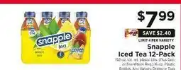 ShopRite Snapple Iced Tea 12-Pack offer