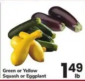 Safeway Green or Yellow Squash or Eggplant offer