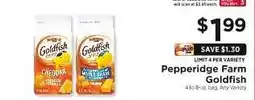 ShopRite Pepperidge Farm Goldfish offer