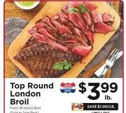 ShopRite Top Round London Broil offer