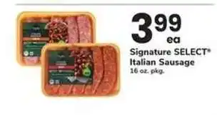 Safeway Signature SELECT Italian Sausage offer